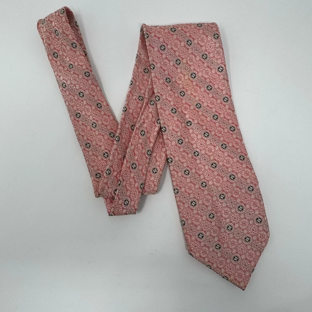 Neck Tie, Vintage Retro Boho Geometric, dots circles antique work‎ office preppy